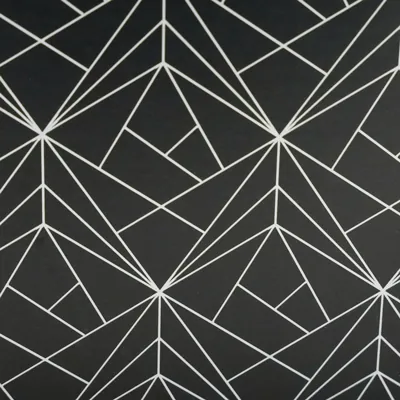 Corbeille carton rectangulaire Graphique 33 x 20 x 7,5 cm noir / blanc, paquet de 10 - Corbeilles carton-5