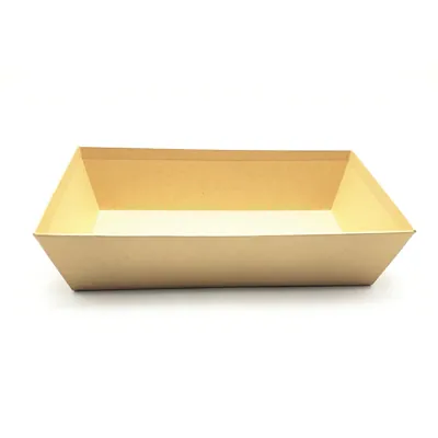 Carton rectangulaire naturel 33 x 20 x 7,4 cm, paquet de 10 - Corbeilles carton