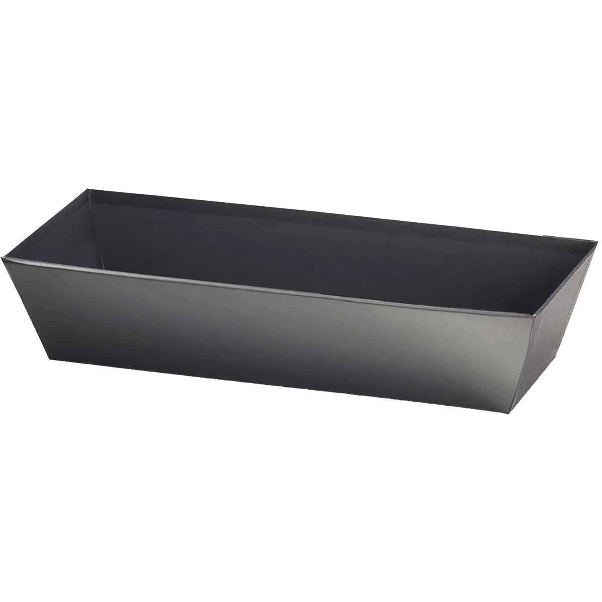 Corbeille carton rectangulaire noir 24 x 10 x 6 cm, paquet de 10 - Corbeilles carton