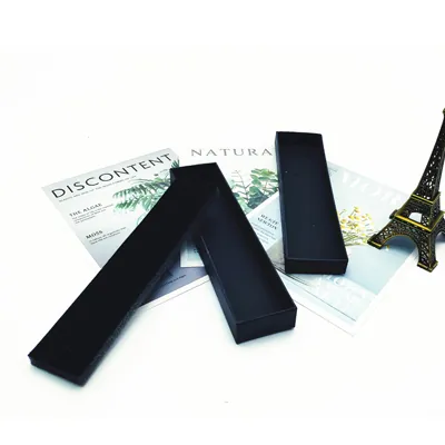 Écrin bijou pour Montre & Bracelet carton kraft noir 20,5 x 5 x 2,5 cm insert mousse - Boite bijoux – Lot de 20 - Écrins à bijoux, Coffrets à bijoux-2