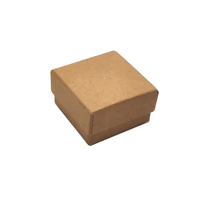 Écrin bijoux carton kraft Brun 5 x 5 x 3 cm - Ecrin pour bague - Boîte bijoux - Paquet de 20 - Écrins à bijoux, Coffrets à bijoux