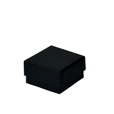 Écrin bijoux carton gaufré Noir 5 x 5 x 3 cm - Ecrin pour bague - Boîte bijoux - Paquet de 20 - Écrins à bijoux, Coffrets à bijoux