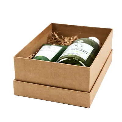 Boîte cadeau noire carton kraft 15 x 21 x 8 cm - Paquet de 4 - Boites cloches-5