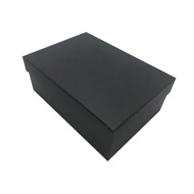 Boîte cadeau noire carton kraft 15 x 21 x 8 cm - Paquet de 4 - Boites cloches
