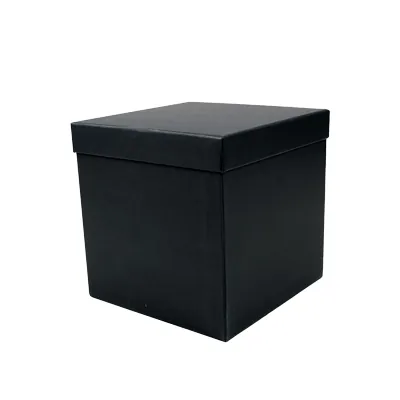 Boîte carrée kraft à couvercle amovible - 20 x 20 x 20 cm - Boites cloches-2