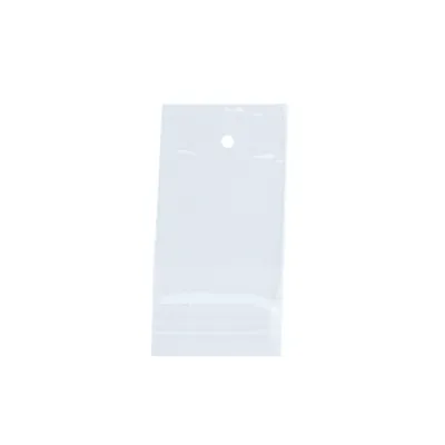 Sachet plastique haute brillance avec rabat adhésif et trou d'aération 6x8cm BOPP 40µ - Sachet de conditionnement - Lot de 1000 - Sacs rabats adhésifs