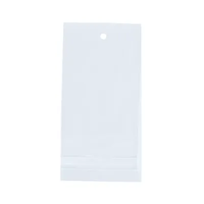 Sachet plastique haute brillance avec rabat adhésif et trou d'aération 8x12cm BOPP 40µ - Sachet de conditionnement - Lot de 1000 - Sacs rabats adhésifs