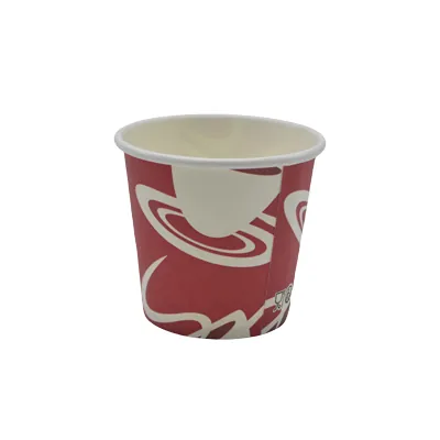 Gobelet expresso 10 cl / 4 oz ø6,7 x 6 cm - Gobelet carton - Gobelet café - Rouge - Lot de 50 - Gobelets carton, Gobelets café