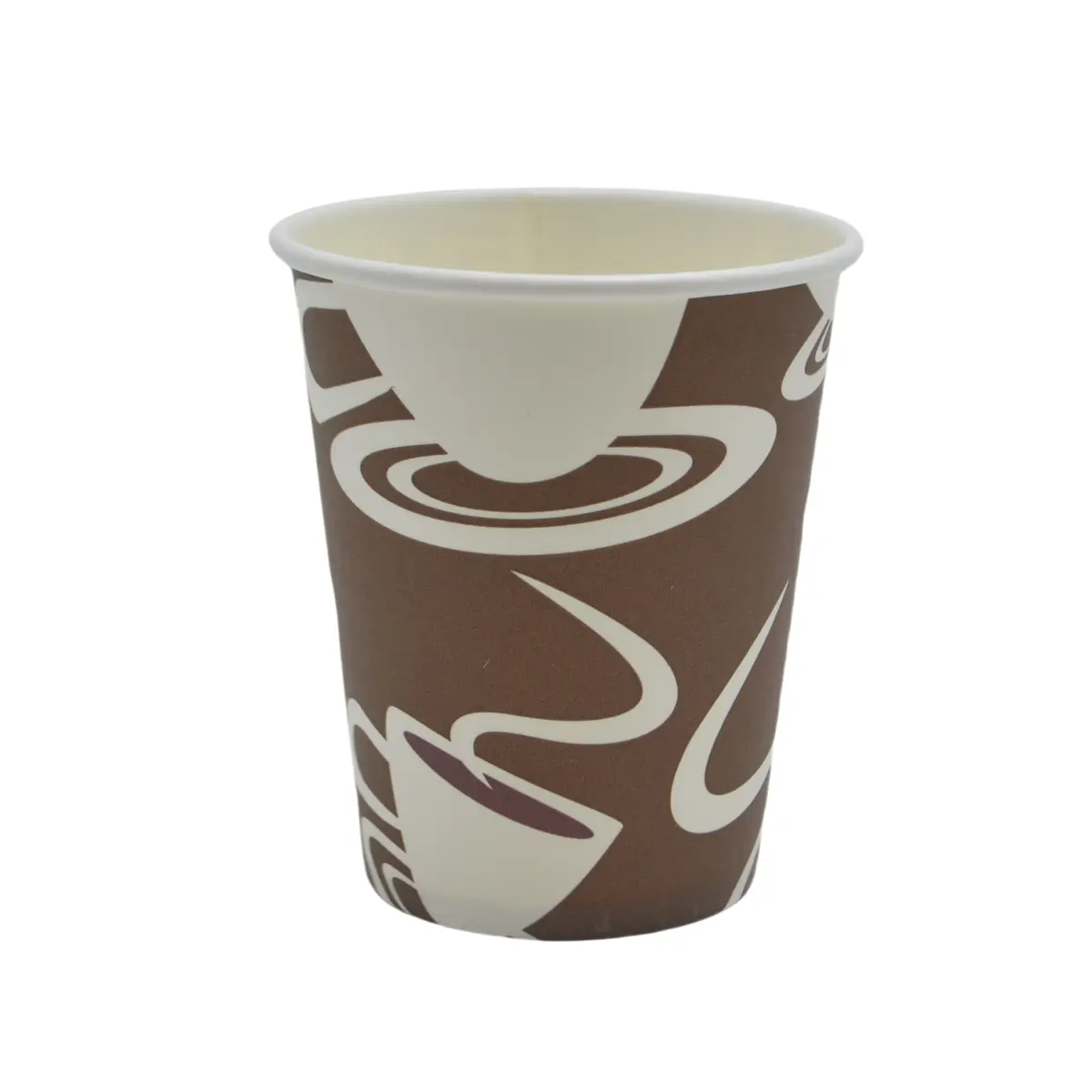 Gobelet boisson chaude 25 cl ø 8 x 9,2 cm - Gobelet carton - Gobelet café - Marron / Blanc - Lot de 50 - Gobelets carton, Gobelets café