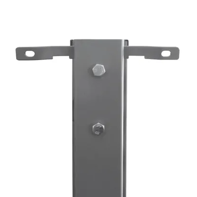 Fixation sur montant pour panneau bois - Ligne Store gris métallisé pas de 50 mm-1