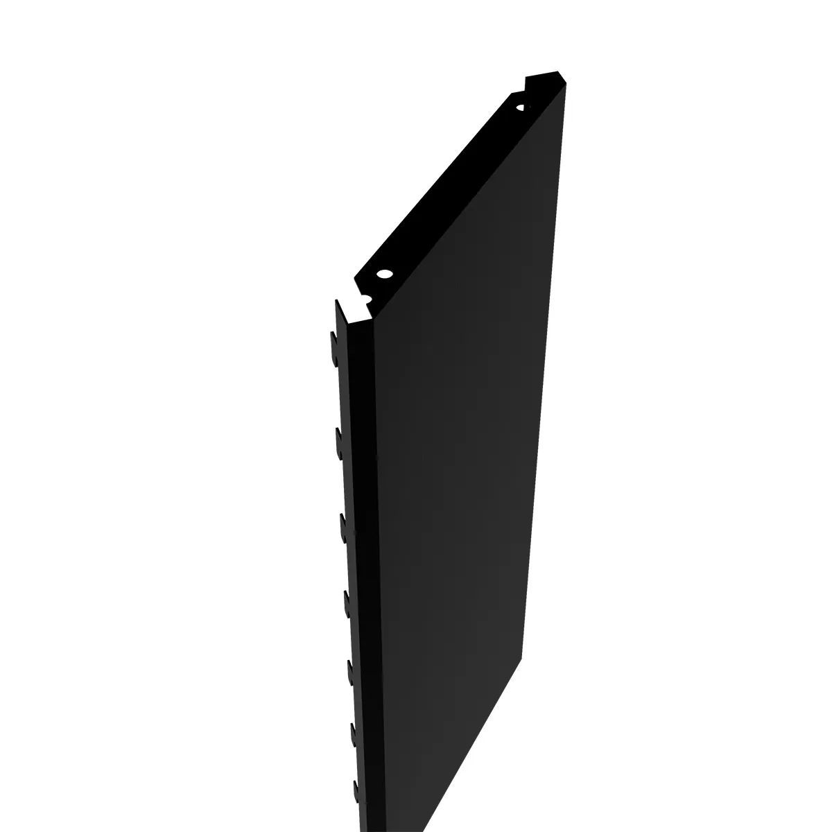 Fond plein d'angle extérieur noir sablé 20x40 - Ligne Store noir Sablé pas de 25 mm-1