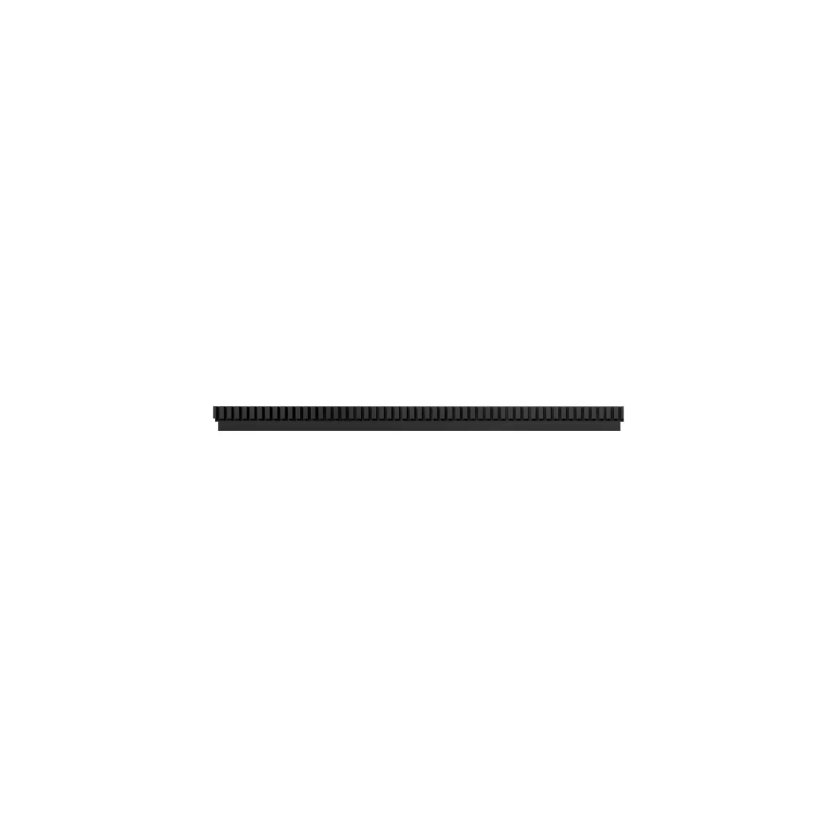 Profils avant pour diviseurs noir sablé 66,5 cm - Ligne Store noir Sablé pas de 25 mm