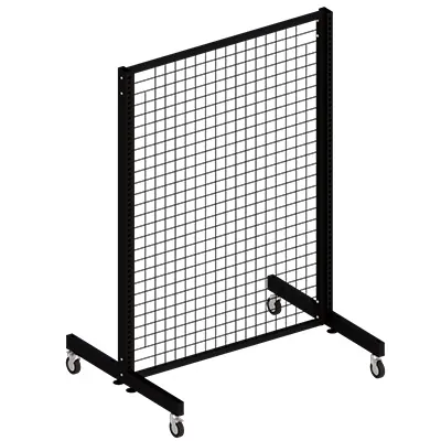 Grille noir sablé 141x97 - Ligne Store noir Sablé pas de 25 mm-1