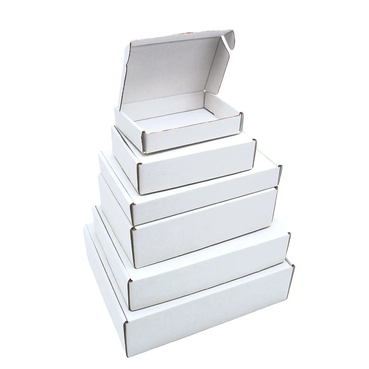 Carton d'expédition blanc 25x20x7 cm – Boîte carton kraft renforcé 350g – fermeture sans adhésif - Lot de 20 - Cartons d'expédition, Boîtes carton-2