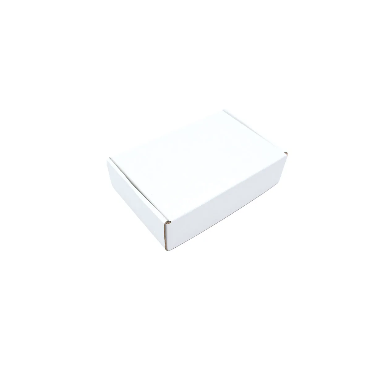 Carton d'expédition blanc 13x8,5x2,6 cm – Boîte carton kraft renforcé 355g – fermeture sans adhésif - Lot de 20 - Cartons d'expédition, Boîtes carton-1