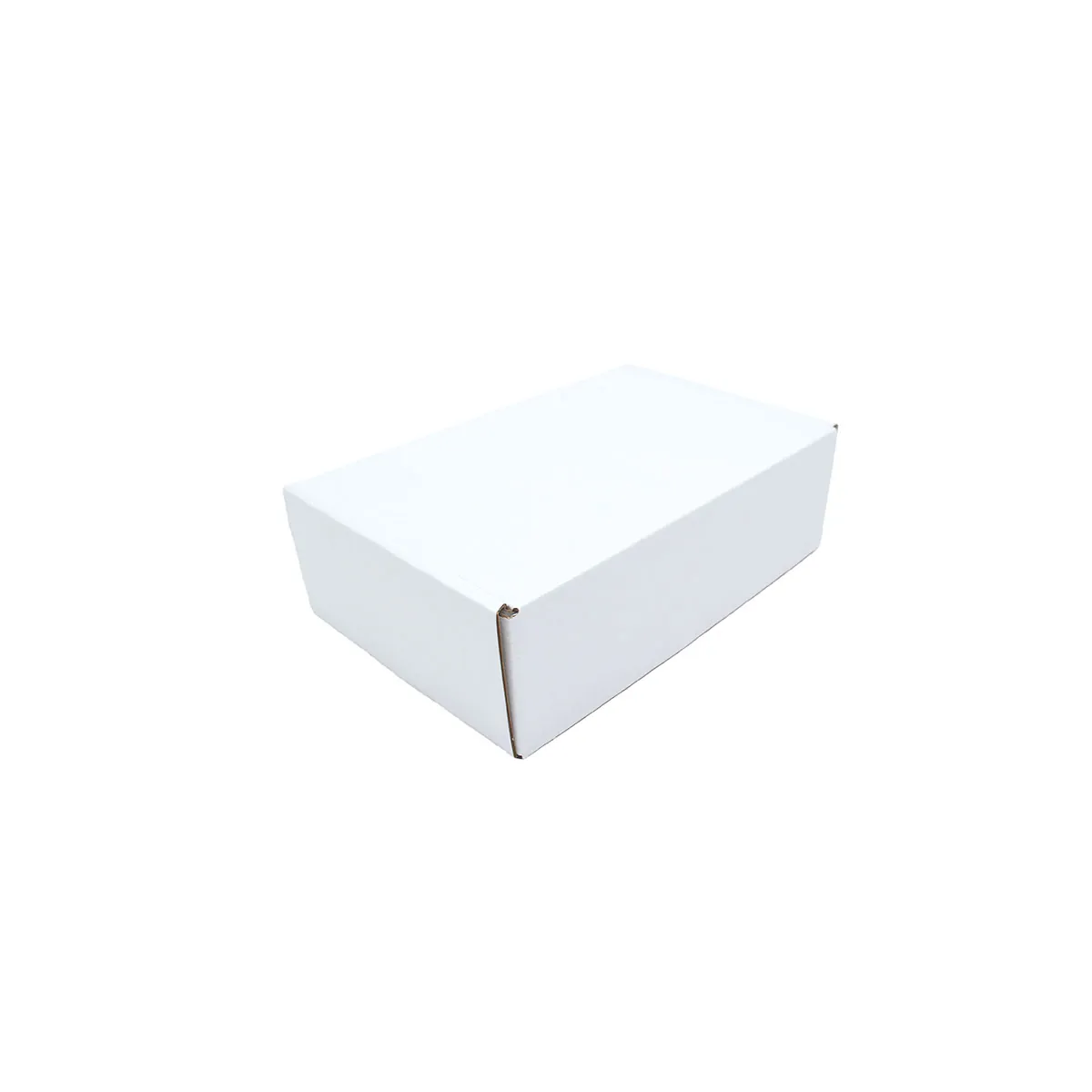 Carton d’expédition blanc 23 x 16 x 5 cm simple cannelure 365 g/m² – Boîte postale kraft blanc– Lot de 20 - Cartons d'expédition, Boîtes carton-1