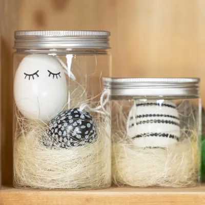 Pot à vis PET transparent avec couvercle aluminium 500 ml, paquet de 6 - Bouteilles et pots cylindriques-2