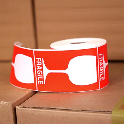 Étiquettes d'expédition Verre / Fragile 12 x 8 cm - Marquage d'expédition-2