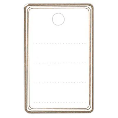 Étiquettes textiles à trou - Étiquettes à trou