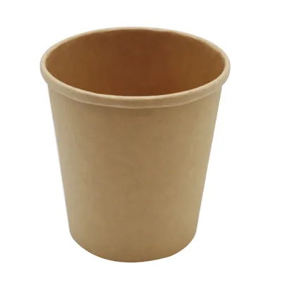 Pot à soupe carton kraft avec revêtement 470 ml ø 9,6 x ø 7,5 x 10 cm - Pot carton - Lot de 25 - Pots à soupe, Boîtes à pâtes