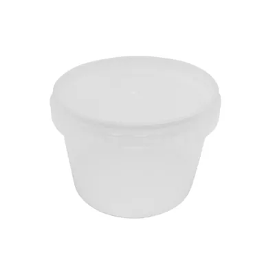 Pots ronds avec couvercle inviolable - Pots à sauce, Verrines jetables