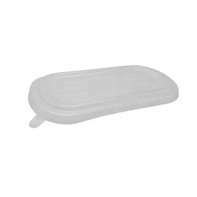 Couvercle transparent pour boîte repas 24 x 13,5 x 1,1 cm plastique - Lot de 50 - Boîtes repas jetables, Plateaux compartimentés