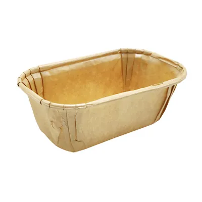 Moule de cuisson en papier pour pain 110 x 70 x 40 mm - Caissettes en bois, Caissettes en papier