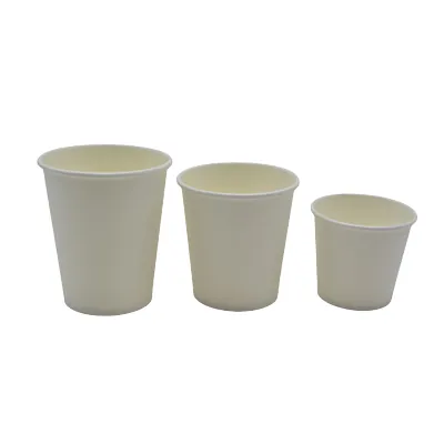 Gobelet boisson chaude 25 cl 8oz ø 8 x 9,2 cm - Gobelet carton - Gobelet café - Blanc - Lot de 50 - Gobelets jetables, Verres jetables-1