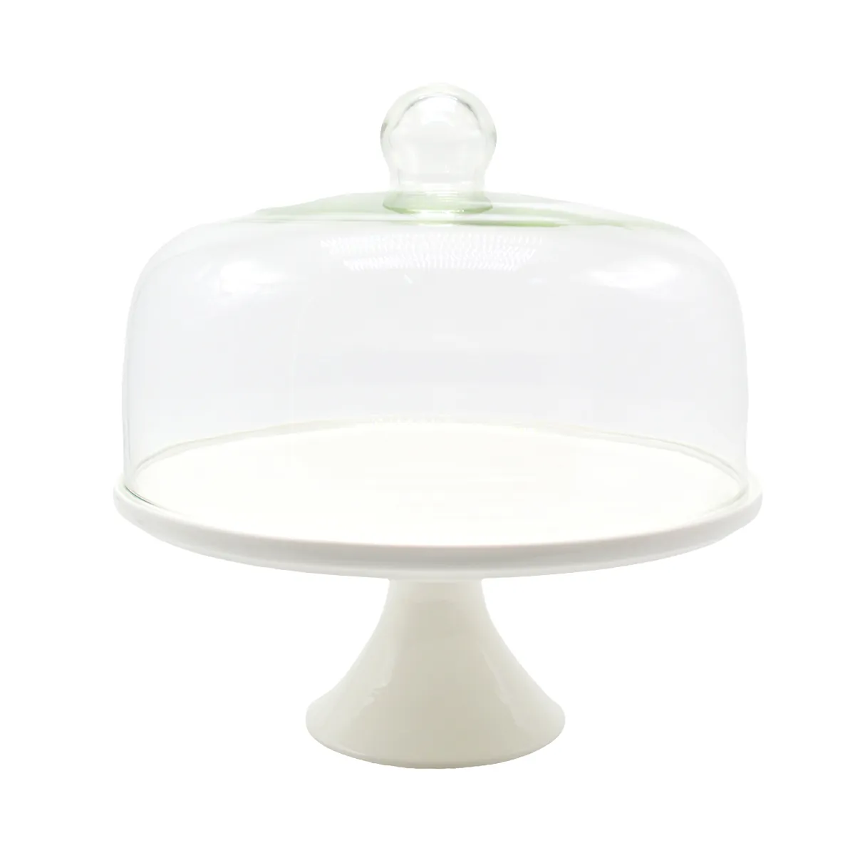 Cloche en verre Ø28cm H 18cm - Cloche à gâteau - Plateaux de service, Plats jetables-1