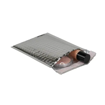 Enveloppe à bulles métallique 18 x 13 cm - Argent - Paquet de 50 - Enveloppes à bulles-3