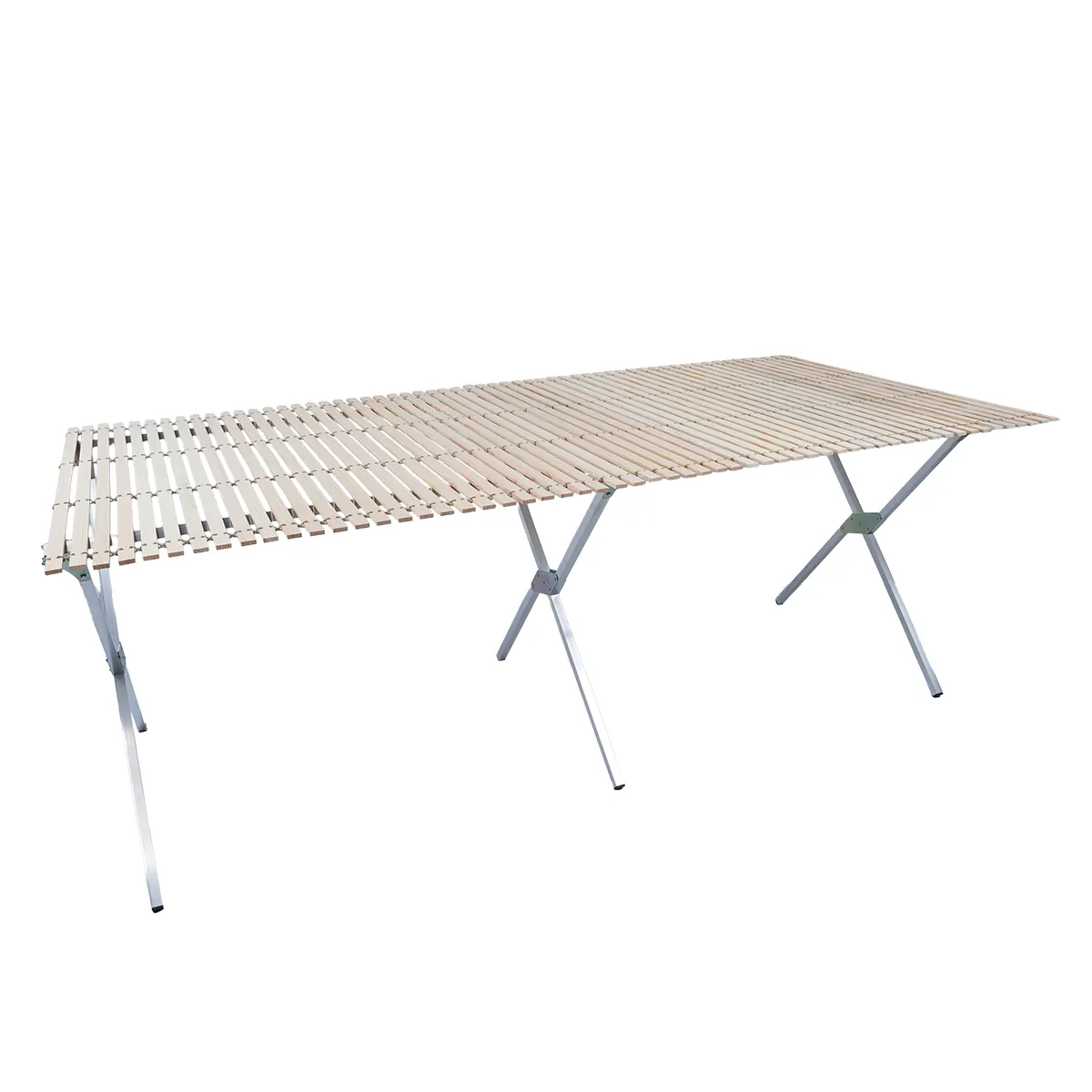 Lit de camp marché pliant en aluminium 200 x 75 x 75 cm - Tables de marché, étals de marché-5