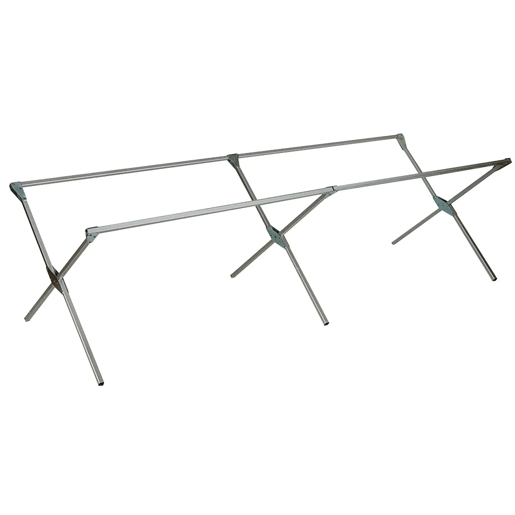 Lit de camp marché pliant en aluminium 200 x 75 x 75 cm - Tables de marché, étals de marché