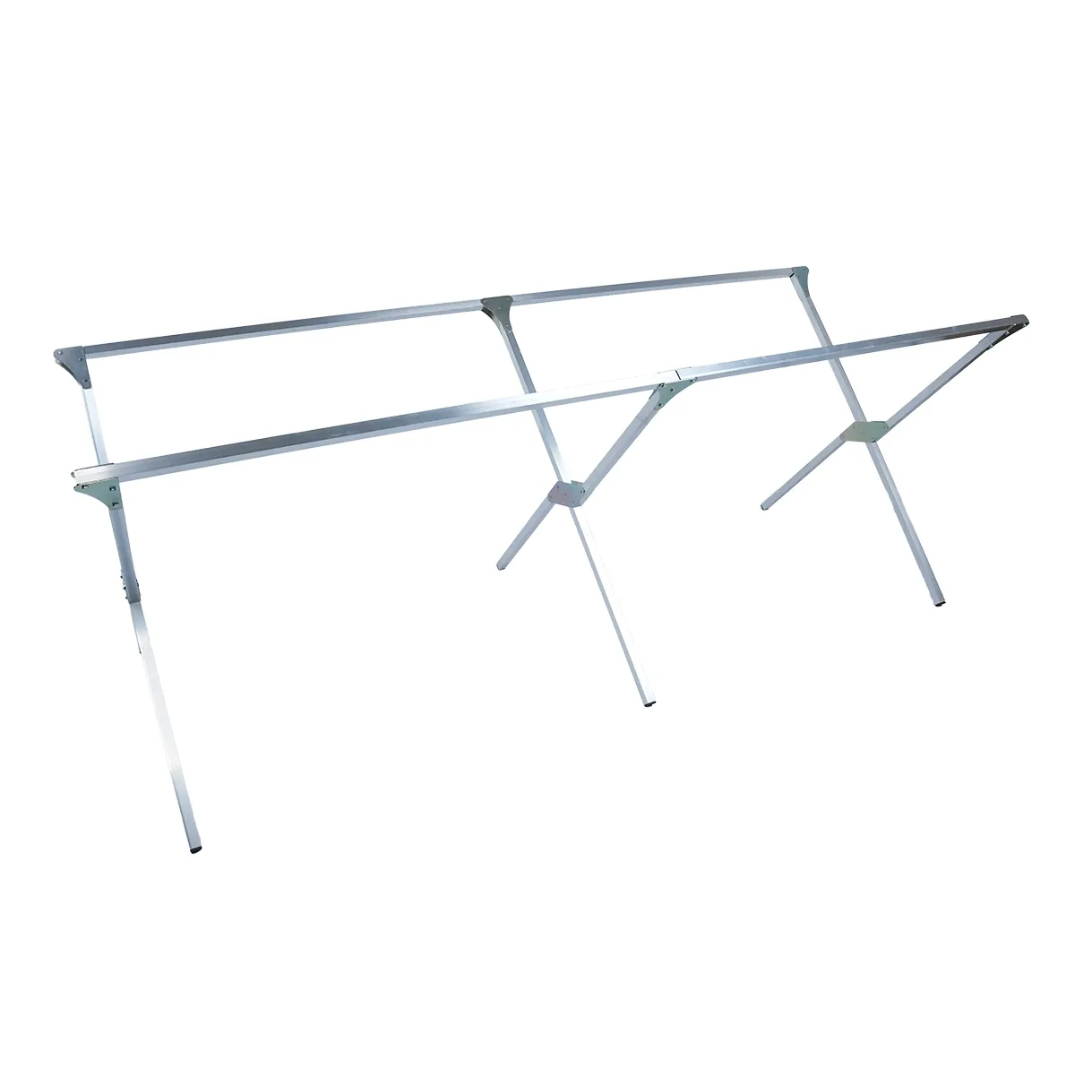 Lit de camp marché pliant en aluminium 200 x 75 x 75 cm - Tables de marché, étals de marché-1