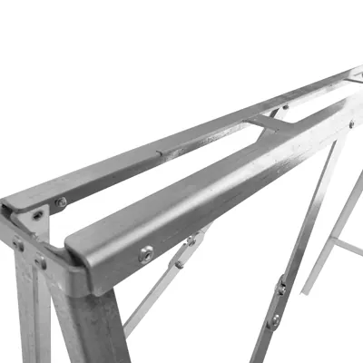 Tréteau acier pliable renforcé 90 x H 80 cm pour claie étalage de marché - Tables de marché, étals de marché-1