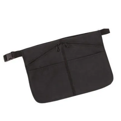Sacoche poche à monnaie de serveur 4 compartiments - noir - polyester - 40,5 x 28,5 cm - Sacoches à monnaie