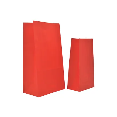 Pochette cadeau SOS kraft rouge 9x6x18 cm 70 g/m² - Paquet de 250 - Pochettes SOS kraft-1