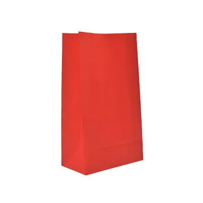 Pochette cadeau SOS kraft rouge 13x8x24 cm 70 g/m² - Paquet de 250 - Pochettes SOS kraft