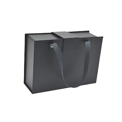 Boîtes cadeaux aimantées - noir mat -  25 x 18 x 8,5 cm – Paquet de 5 - Boites aimantées