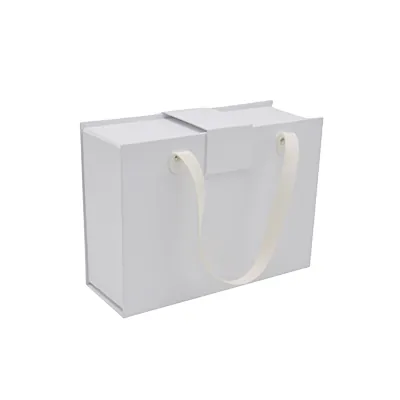 Boîtes cadeaux aimantées - blanc mat - 25 x 18 x 8,5 cm – Paquet de 5 - Boites aimantées