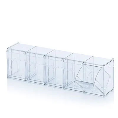 Bac 5 tiroirs basculants 60 x 13,3 x 16,4 cm - Blocs tiroirs-1