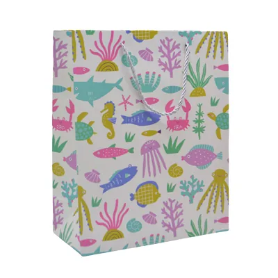 Sac papier motif animaux de la jungle 26x12x32 cm – Paquet de 20 - Sacs pelliculés à motifs-1
