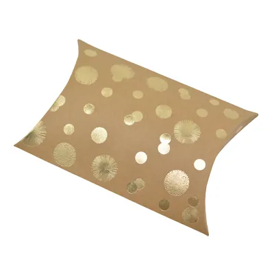 Boîte berlingot kraft à bulles or doré à chaud 11x9 cm – Lot de 20 - Boites berlingots