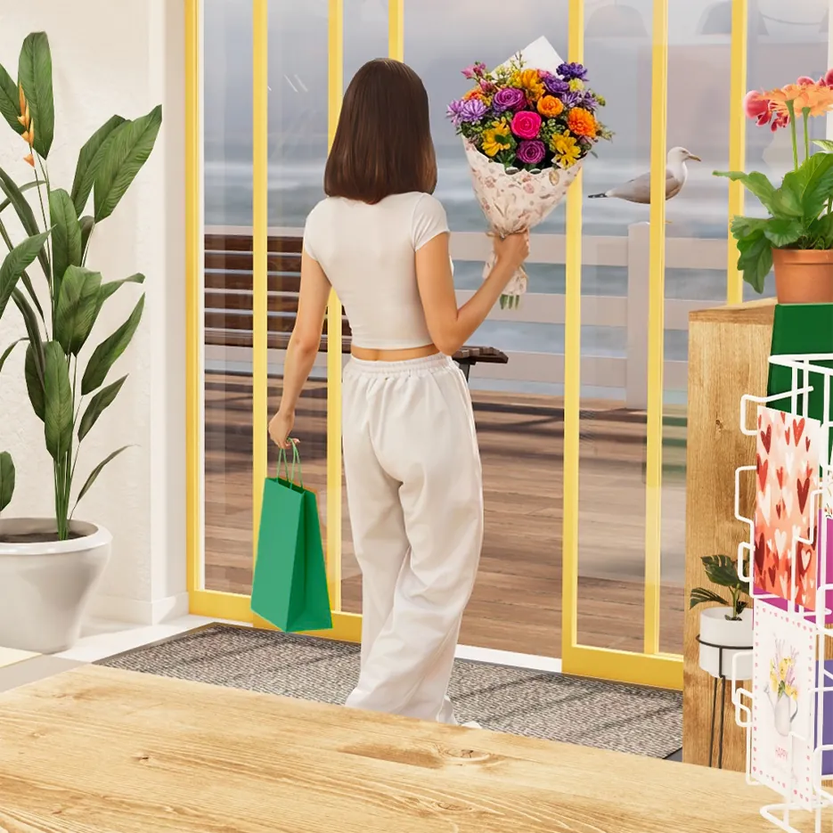 Sacs kraft vert poignées torsadées 26+12x33 cm – Paquet de 100 - Sacs kraft couleur poignées torsadées-1