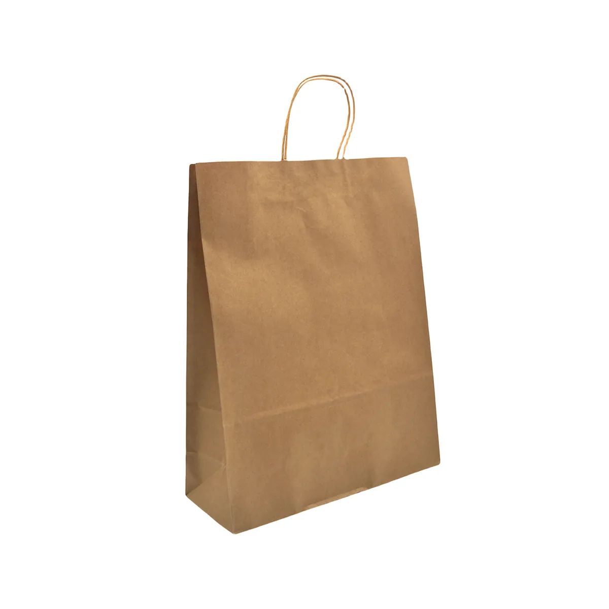 Sacs Kraft Brun Poignées Torsadées 35x14x35 cm - Paquet de 100 - Sacs kraft brun poignées torsadées