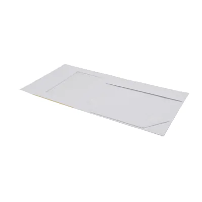 Boîte aimantée blanche liseré or couvercle à fenêtre 30,6+23x8 cm 1200g/m² – Paquet de 5 - Boites aimantées-1