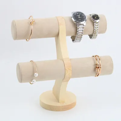 Présentoir à bracelets 2 niveaux - Présentoirs bracelets et montres-1