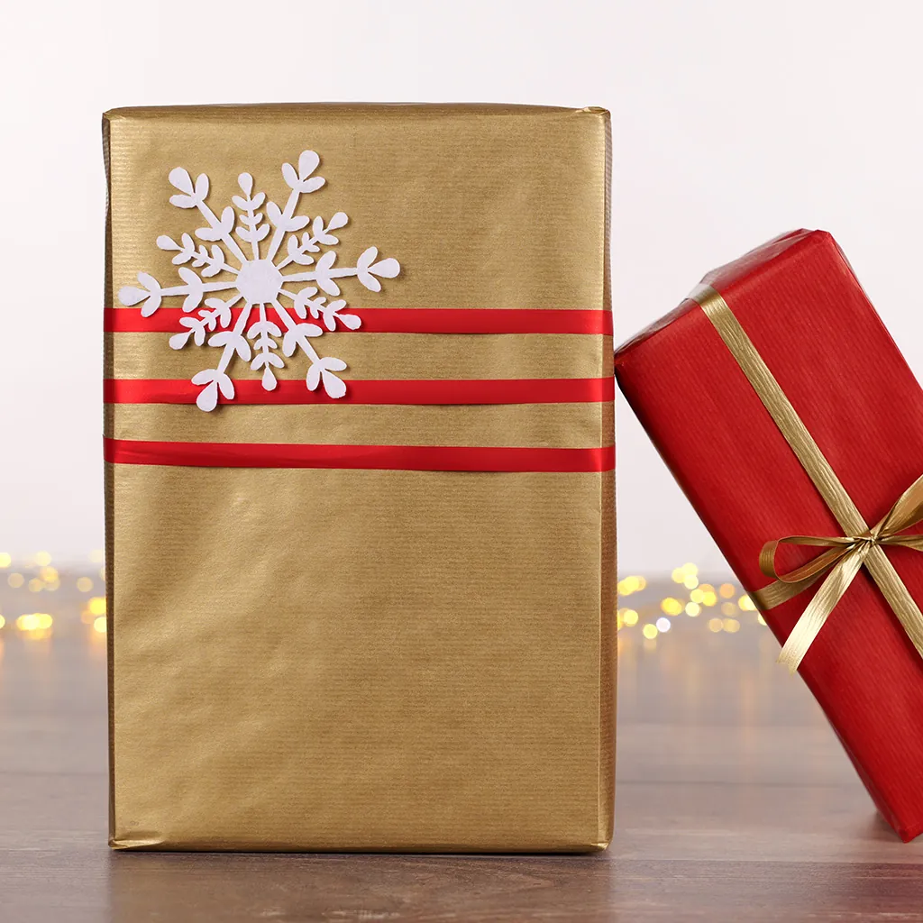 Papier cadeau kraft vergé or 70cmx100m – Rouleau professionnel - Papiers cadeaux unis-4