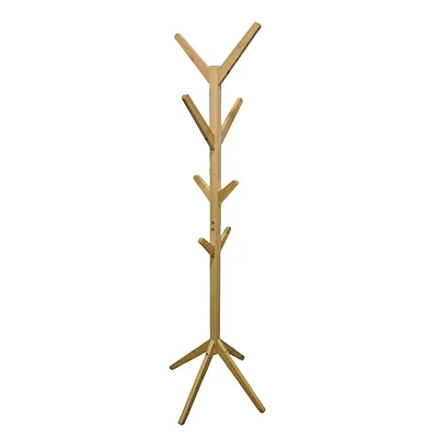 Porte-manteaux perroquet bambou 176 cm 8 patères Design arbre - Porte-manteaux, Patères