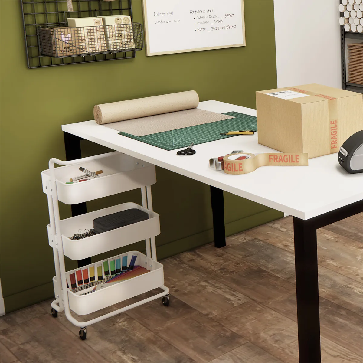 Chariot de rangement - Meubles de Rangement-1