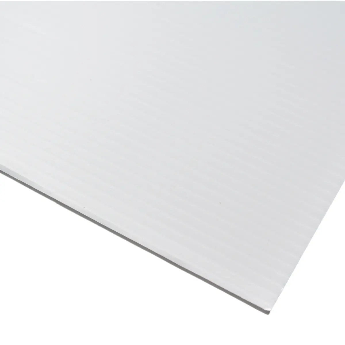 Plaque polypropylène alvéolaire Blanche 80x120cm 3mm – 600g/m² – Unité - Plaques alvéolaires